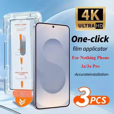 3Pcs One-click Installation Screen Protector For Nothing PHone 3a/ 3A Pro HD Protective Glass
