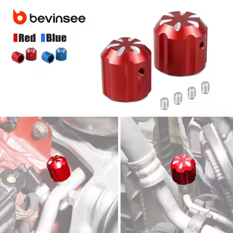 BEVINSEE A/C Service Valve Cap Cover for VW Golf for Passat CC for Tiguan, for Audi A1 A3 A4 Q3 Q5 T