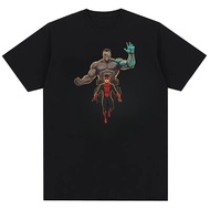 Conquest Vs Oliver Invincible Men's Fashion Retro Street Cotton Printed T-shirt Top