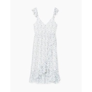 MANGO GREEN FLOWER CHIFLOWER DRESS