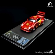 Time Micro 1/64 Porsche Rwb993 Wide Body Chinese Yanlongyu Painting Alloy Car Model Diecast Car Toy 