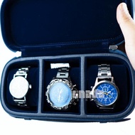 PREMIUM 3-Slot Watch Case 3-Slot Travel Watch Box/ Elegant 3-Slot Travel Watch Box,