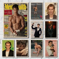 Austin Butler Painting Poster Retro Kraft Paper Dorm Room Wall Art Home Decor Poster