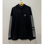 Hoodie a D - IQ - a S - TECH 3 Stripes Black