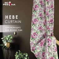 ecopesona H28 Hebe Hook/Eyelet Flower Curtain (220cm Height)