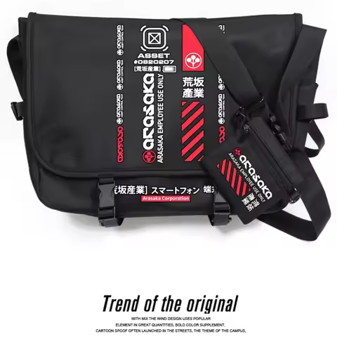 Anime Cyberpunk 2077 Japanese Anime Single Shoulder Crossbody Backpack for Daily Commuting Outdoor C