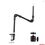 (andoer)Andoer ST-01 Flexible Foldable Desk Mount Stand Metal Bracket with 1/4 Inch Screw Ballhead A