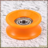 [S D K G] 4Pcs 6X30X13mm Plastic Coated Sealed Bearings Steel 606Z Deep U Groove Guide Pulley Rail B