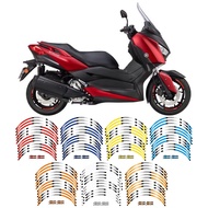 Rim Sticker wheel Decal Strip Tape X-MAX Motorcycle Accessories Parts 15″14″ For YAMAHA XMAX 300 250 XMAX300 XMAX250