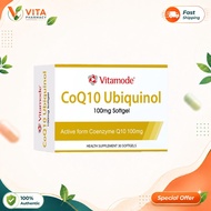 【buy 3 get 1】Vitamode Ubiquinol CoQ10 100mg Cellular Energy Antioxidant  Heart Support 30s