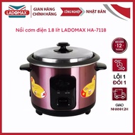 Nồi cơm điện nắp rời 1.8L LADOMAX - HA-7118 - Hàng Chính Hãng - Bảo hành 12 tháng