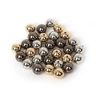 (Ready Stock) 4mm 6mm 8mm CCB Plastic Gold Gun Black Rhodium Beads Craft Jewellery Bead Handmade Han