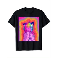 Aesthetic Kawaii Anime Girl Alt Indie 80S 90S Retro T-Shirt JMDZ