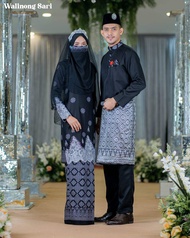 [BLACK] Baju Nikah Songket/Full Set Baju Nikah/Baju Nikah/Baju Tunang/Baju Kurung Songket Plus Size/