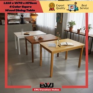 EWJ 9999 Dining Table 70x110 & 80x140cm /Meja Makan 4 & 6 orang Meja Makan Murah Cantik