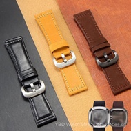 Handcrafted Vintage Leather Band 28mm - Premium Full-Grain Cowhide Strap for Seven a Friday DZ7395 7