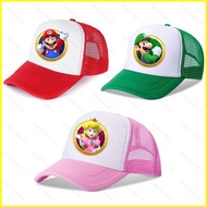 B4 Super Mario Bros Childrens Hat Spring and Autumn New Cartoon Duck Tongue Hat Sunshade Hat Basebal