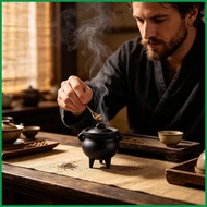 Cauldron Halloween Decor Vintage Black Halloween Decoration Burner Mini Cauldron Witches Pot for Tab