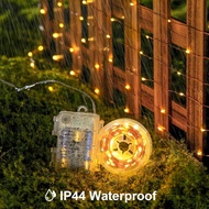 1pc LED Outdoor Water Proof Fairy Lights String Lights, 32.8 Ft 100 LED Flashing Lights With Remote