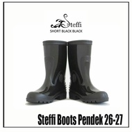 Steffi Short Boots 26-27 Waterproof Rubber Boots Construction Project Work Shoes/