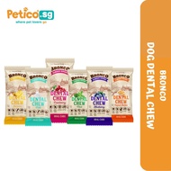 Bronco 18g Dog Dental Chew (Banana / Blueberry / Cranberry / Milk / Mint / Peanut Butter) | Dog Trea