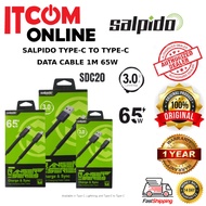 SALPIDO TYPE-C TO TYPE-C DATA CABLE 1M 65W CABLE
