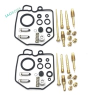 for  Hawk 400 CB400T CB400 N 1980-81 Carburetor Repair  Rebuild Kit 2 Sets