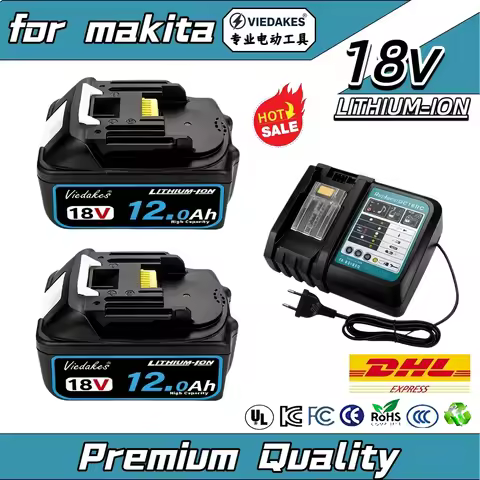👍Replacement For makita 18V 8Ah Battery Rechargeable Lithium Ion Battery Compatible with DGA404 DHP4