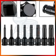 CR-MO 1/2" Driver Torx Impact Socket Bit Length Allen Key Elenkey Elengki Screwdriver Adapter Head S