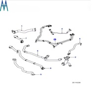 C2D23749 C2Z4545  Engine Supercharger Cooler Coolant Hose  For Jaguar 3.0 V6-5.0 V8 2010-2019