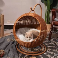 G050 貓窩  貓搖椅 編藤貓 吊籃 搖搖窩  吊床貓窩 狗窩千秋編織寵物窩Woven Pet Nest # Vine Woven Cat Nest # Meow Star Man Wang Sta