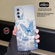 HP Softcase OPPO A95/A74 4G Fashion Case Butterfly Case OPPO A95/A74 4G Silicone TPU Pro Camera Casi