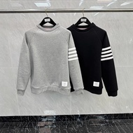 VZU7 New Style 500g Fleece Lining Composite Material+Stitching Four Bars Unisex All-Match Casual