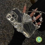 Silver Cream Phone Case With Bacchus Bracelet For OPPO Reno 14 13 11 10 9 8 Pro Plus 8 7 Lite 8Z 8T 