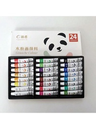 24 Colors Mixed Color Gouache Colour Paint, Colorful Multi-Purpose Paint For Painting,12/18/24colour