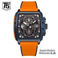 Empirewatches Jam Tangan T5 H3920G H3920 3920 Pria Cowok Analog Chrono dan Tanggal Aktif Strap Rubbe