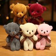 4Inches  Color Mini Teddy Bear Plush Toys for Kids Stuffed Animals Bears Pendant Doll Gift Birthday 