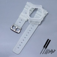 Silicone Strap Case For casio G-SHOCK DW5600 Resin Waterproof Rubber Band bezel for GWX5600 Watch Accessories