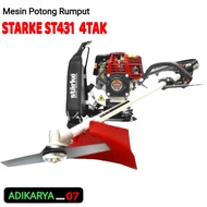 Mesin potong rumput brush cutter STARKE 4TAK alat matun padi alat penggembur tanah mesin potong rumput 4 tak STARKE