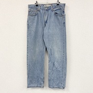 Levi's 505 牛仔褲，拉鍊門襟，靛藍色，W34 碼，古著。