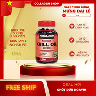 Dầu nhuyễn thể Kirkland Signature Krill Oil Omega3 + Astaxanthin 500mg 180 viên của Mỹ