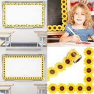 AMOOND 10m Flowers Border Trim Classroom Borders Flowers Bulletin Board Border