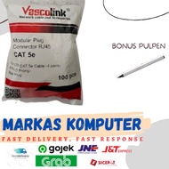 RJ45 Cat 5e Connector contains 100 Vascolink RJ 45 Connectors