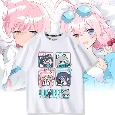 Takanashi Hoshino Game Blue Archive Cosplay T-shirts 3D Print Kid Anime Cartoon Tees 2025 Summer New