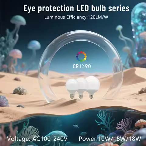Energy Saving G80 G95 G120 LED Bulb E27 10W 15W 18W 120LM/W AC 220V 127V CRI90 Global Light Lampada 