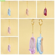 GHNRO Mini Ballet Shoes Keychain, Satin Ballet Shoe Shape Pointe Shoes Keyrings, Satin Key Ring Poin