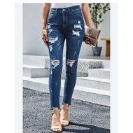 Collection of ripped, skinny jeans with surplus E.N.C.0 style.R.E