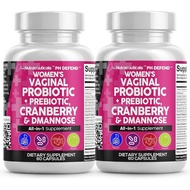 CleanNutraceuticalsl Female Probiotics+Prebiotics20Cranberry Capsules Contain D-Mannose500mg Promote