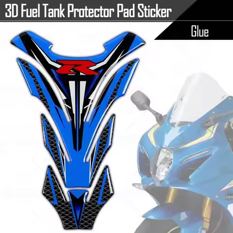 3D Motorcycle Sticker Fuel Tank Pad Fork Triple Tree Upper Clamp Decal For GSXR GSX-R 600 750 1000 K