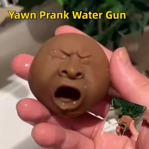 Tea Pet Squirting Toys Funny Creative Ugly Yawning Person Avatar Stress Relief Plastic Tea Set Tea T